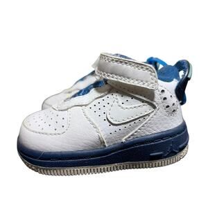 Air Jordan Fusion AJF 6 Baby Crib Toddler Shoes White University Blue Size 2C